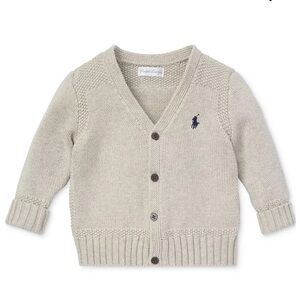 Polo Ralph Lauren Baby Boys Combed Cotton V-Neck Cardigan